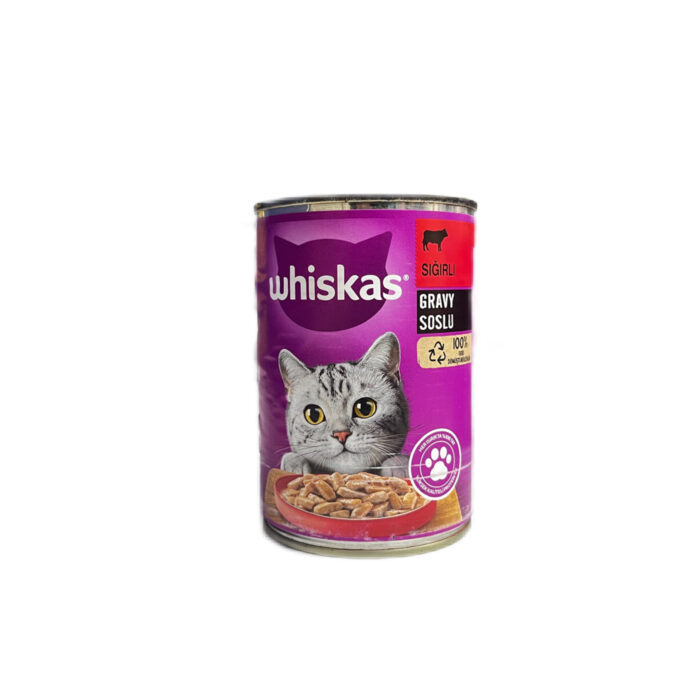 کنسرو ویسکاس با طعم گوشت گوساله در سس whiskas - Image 1