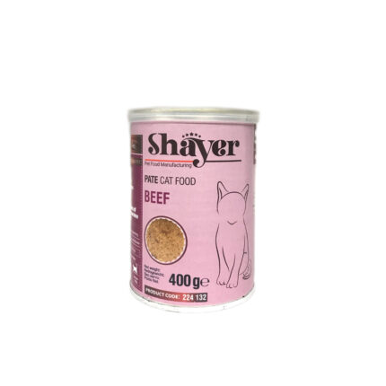 كنسرو غذاي گربه شاير پته با طعم گوشت (shayer(beef