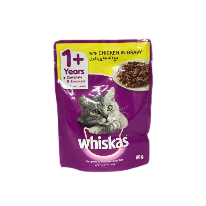 پوچ ویسکاس با طعم مرغ در سس whiskas - Image 1