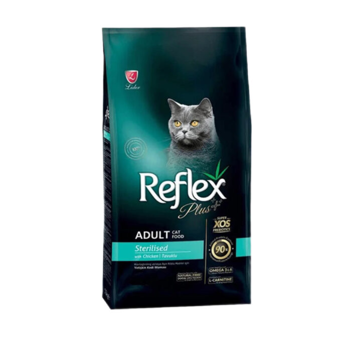 غذاي خشك گربه عقيم Reflex plus sterilised adult 15kg - Image 1