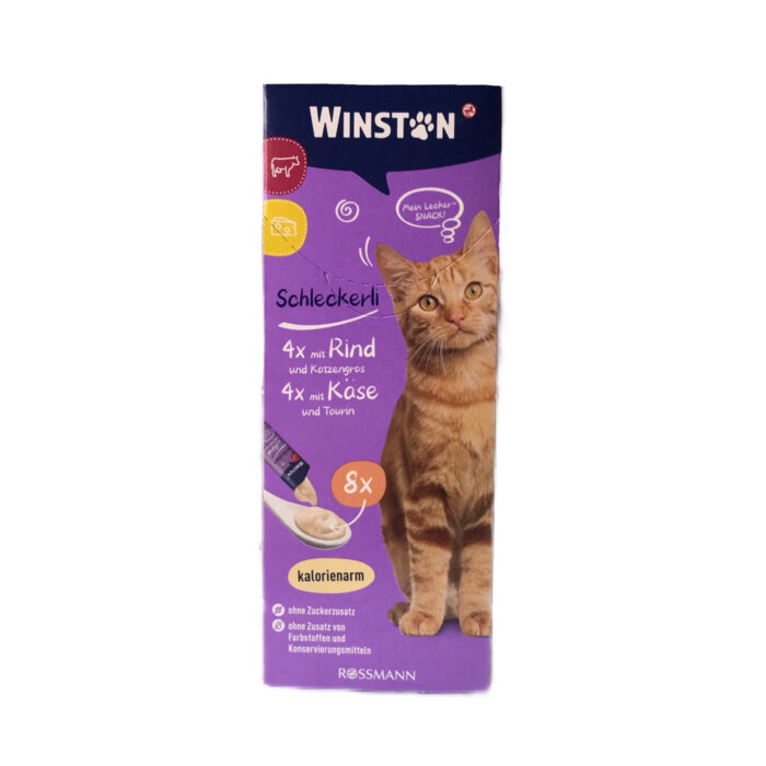 پك بستني گربه وينستون با طعم گوشت و پنير winston - Image 1
