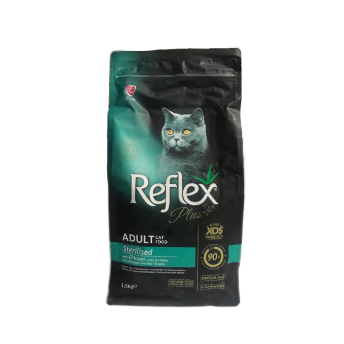 غذاي خشك گربه عقيم رفلکس پلاس Reflex plus sterilised adult 1,5kg - Image 1