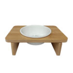 ظرف سرامیکی پایه دار چوبی - Image 2