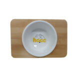 ظرف سرامیکی پایه دار چوبی