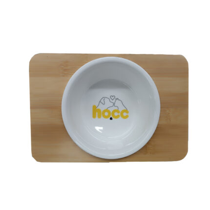 ظرف سرامیکی پایه دار چوبی